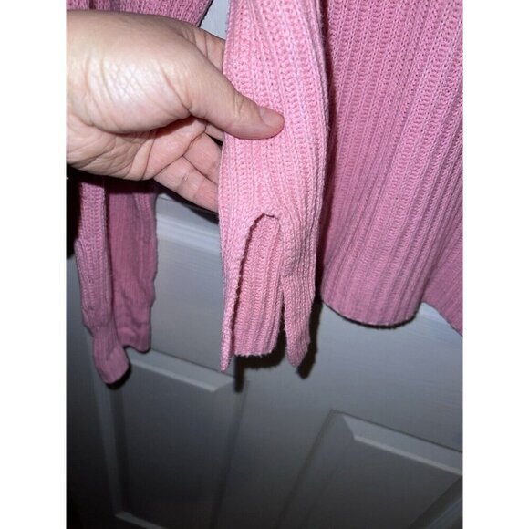 BDG Urban Outfitters Pink Cotton Blend Knit Oversized Cardigan Sweater Sz S - Picture 7 of 13